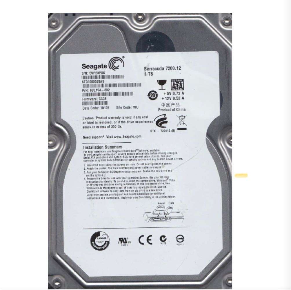 1TB SEAGATE hard drive