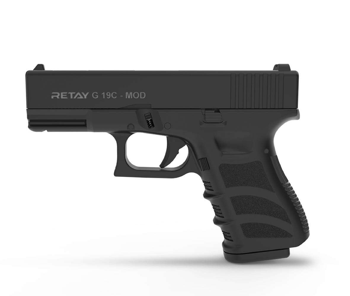 RETAY G19C BLANK GUN BLACK plus 12 Free PAK