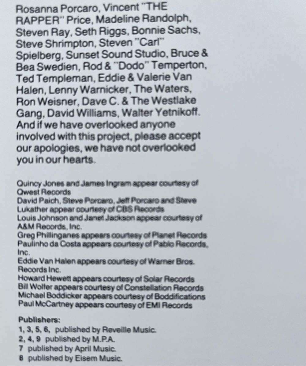 Thriller - Michael Jackson (CDKSF 2819)