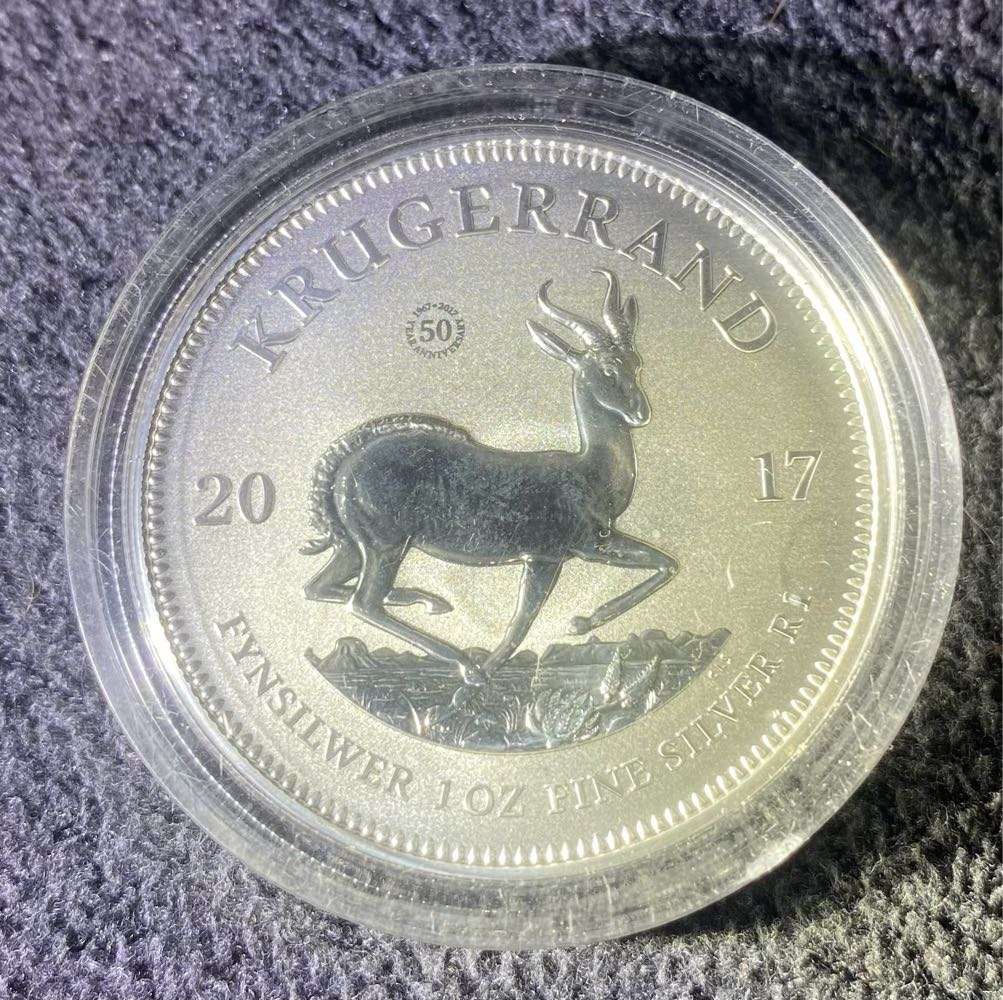 South Africa 2017 Krugerrand 50 years in Capsule