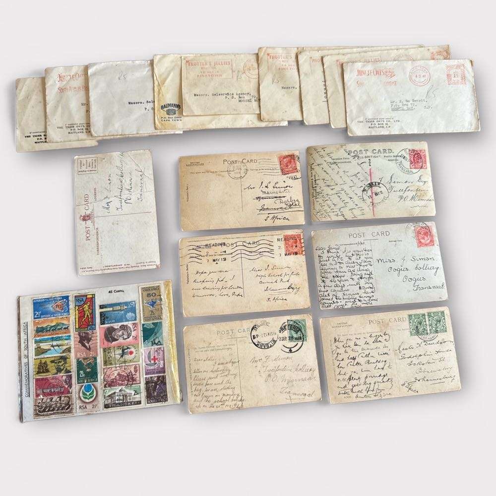 Vintage Maps circa 1950s & Antique Postcards