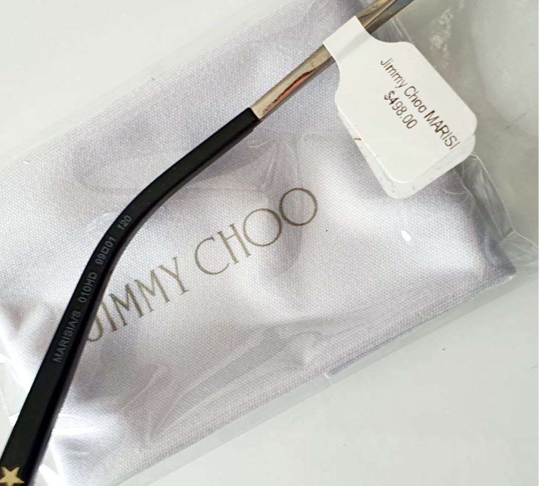STUNNING PAIR OF BRAND NEW JIMMY CHOO GLASSES - WITH CASE AND CLOTH