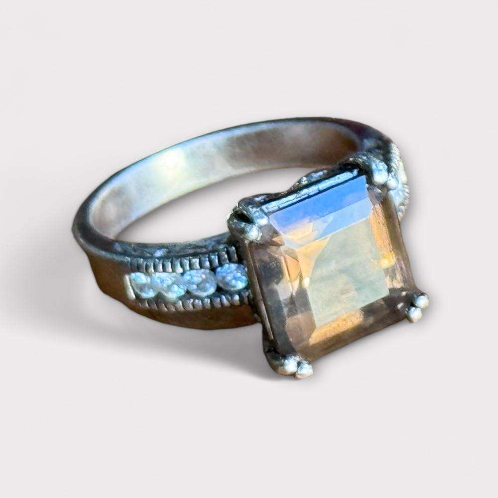 Vintage Fossil Ladies Watch & Sterling Silver Rings