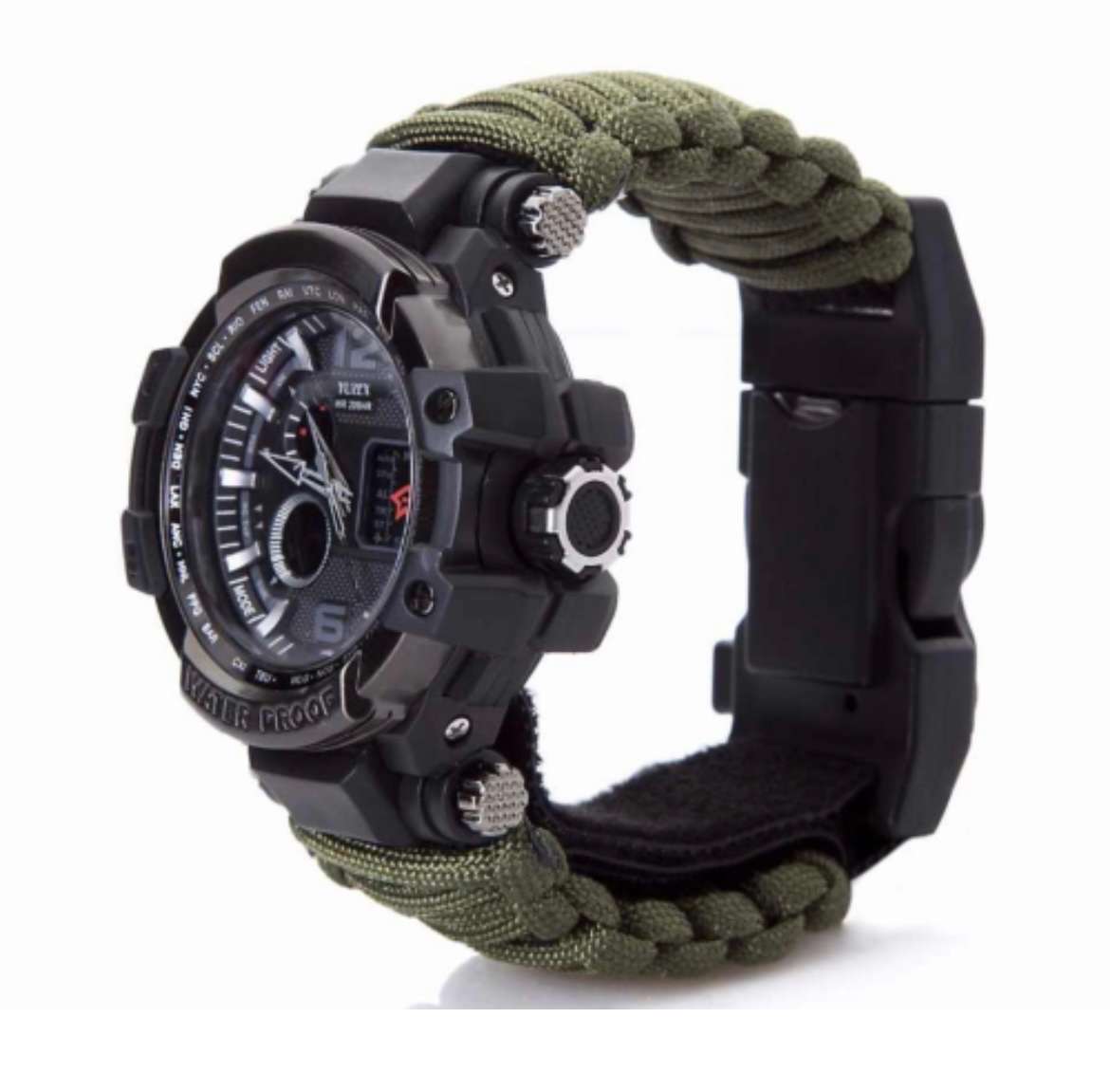 G7 Men Outdoor Survival Military Watch Fashion Multifunctional Compass Waterproof LED Quartz