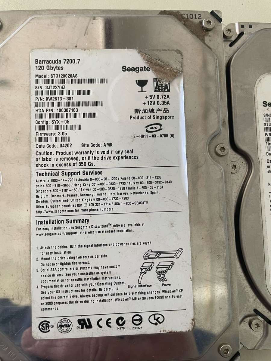 Massive Lot of HDDs**1TBs , 500GBs and even 3TB plus and SSD** Sold for parts or repair