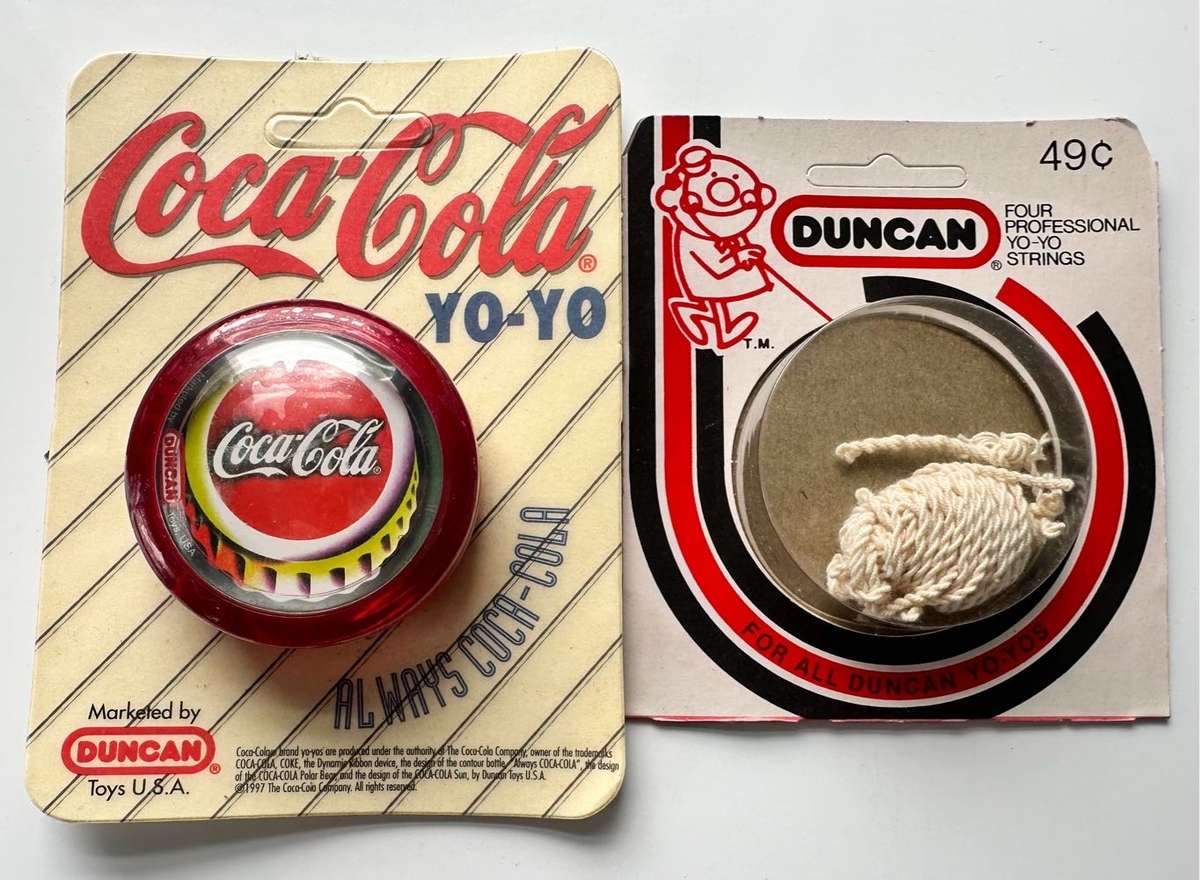 VINTAGE - GENUINE 1997 COCA COLA DUNCAN YOYO - ORIGINAL PACKAGING - VERY RARE & HIGHLY COLLECTIBLE