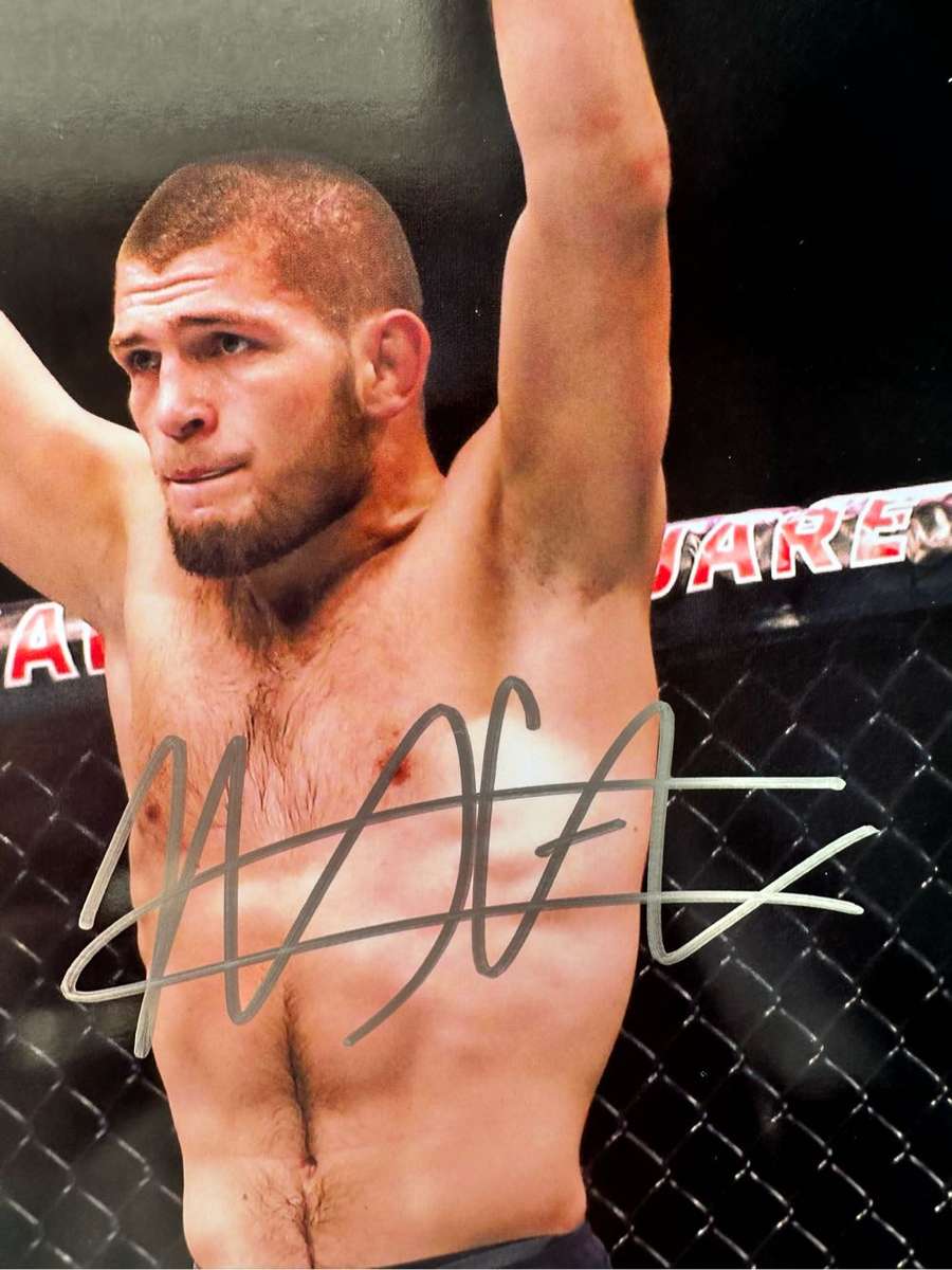 Authentic Autograph - Khabib Nurmagomedov - 100% Original