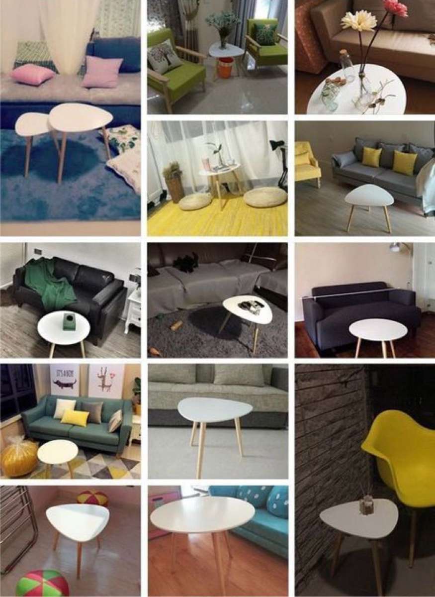 Nesting Side Coffee Table Decoration Stand - Set of 2 Designer Tables (S)