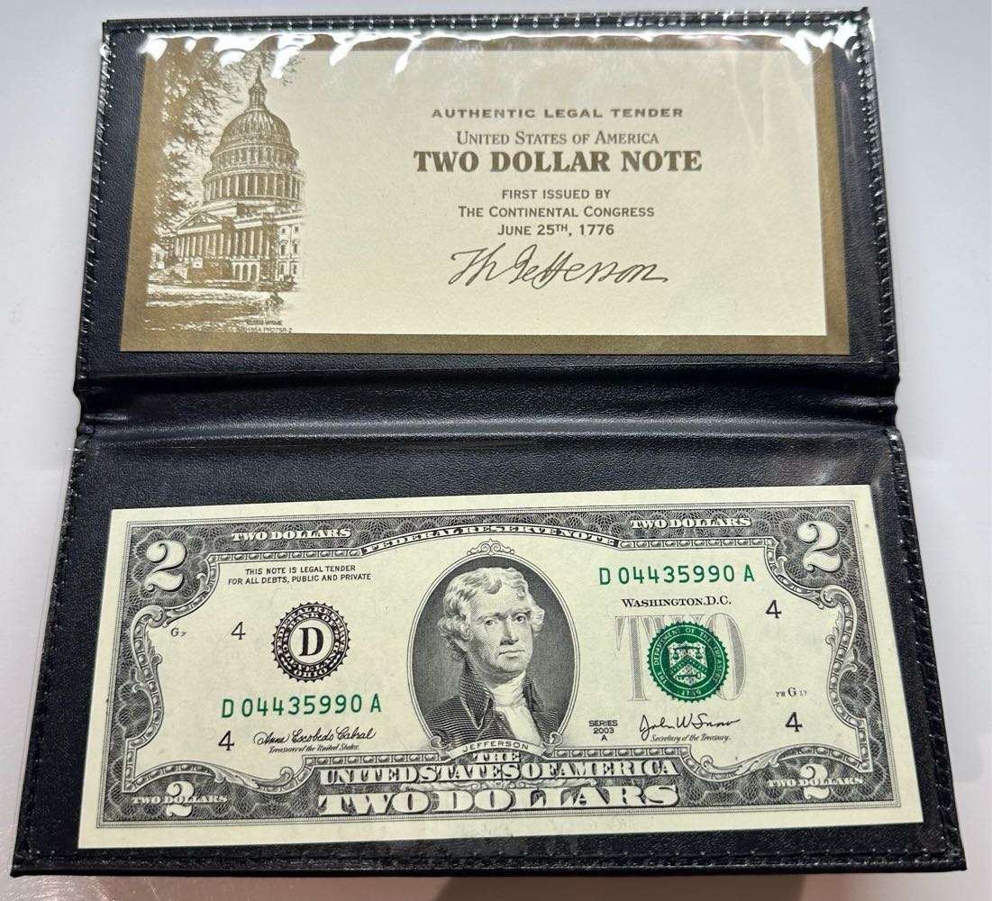 2003 SERIES TWO DOLLAR UNCIRCULATED NOTE