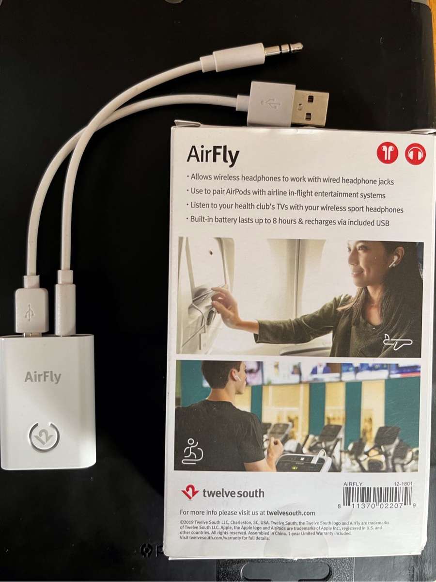 Airfly  For Bluetooth Earphones AirPods  - Adaptor Connector Bluetooth Transmitter