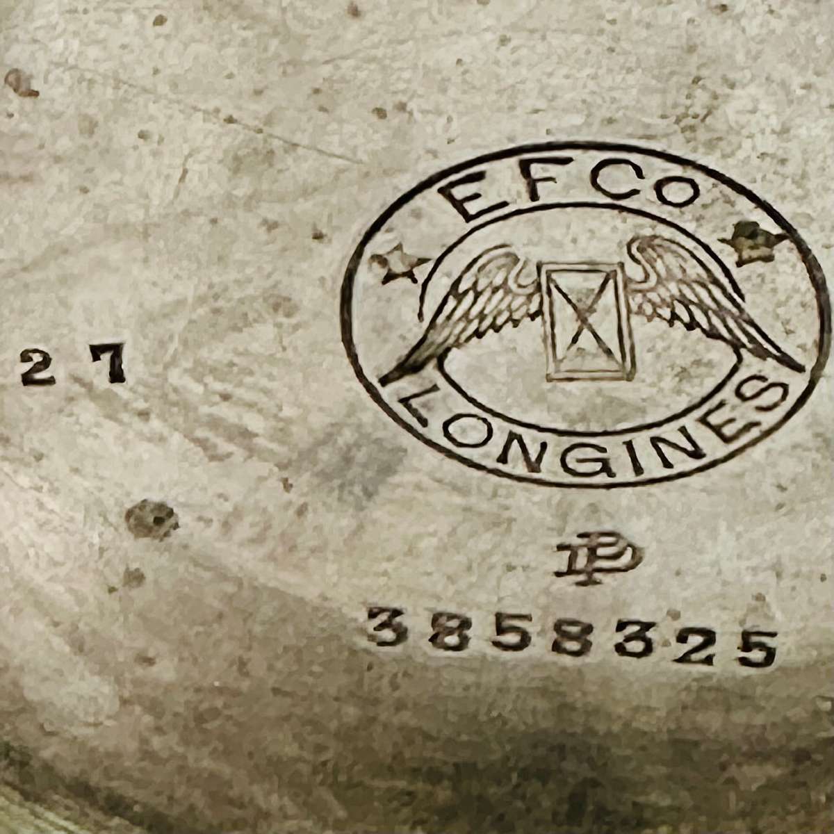 1920 Antique Lingines EF Co. Pocket Watch