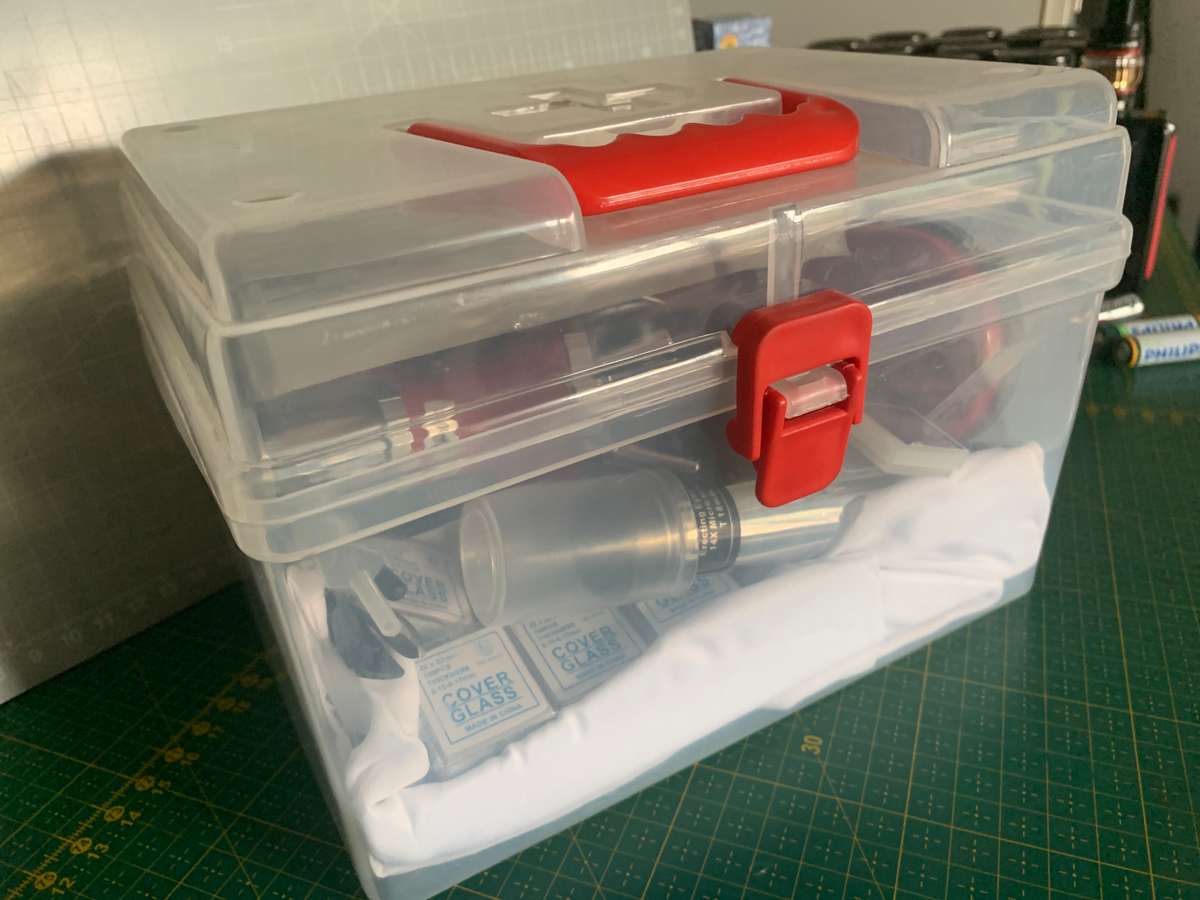 Microscope with accessories