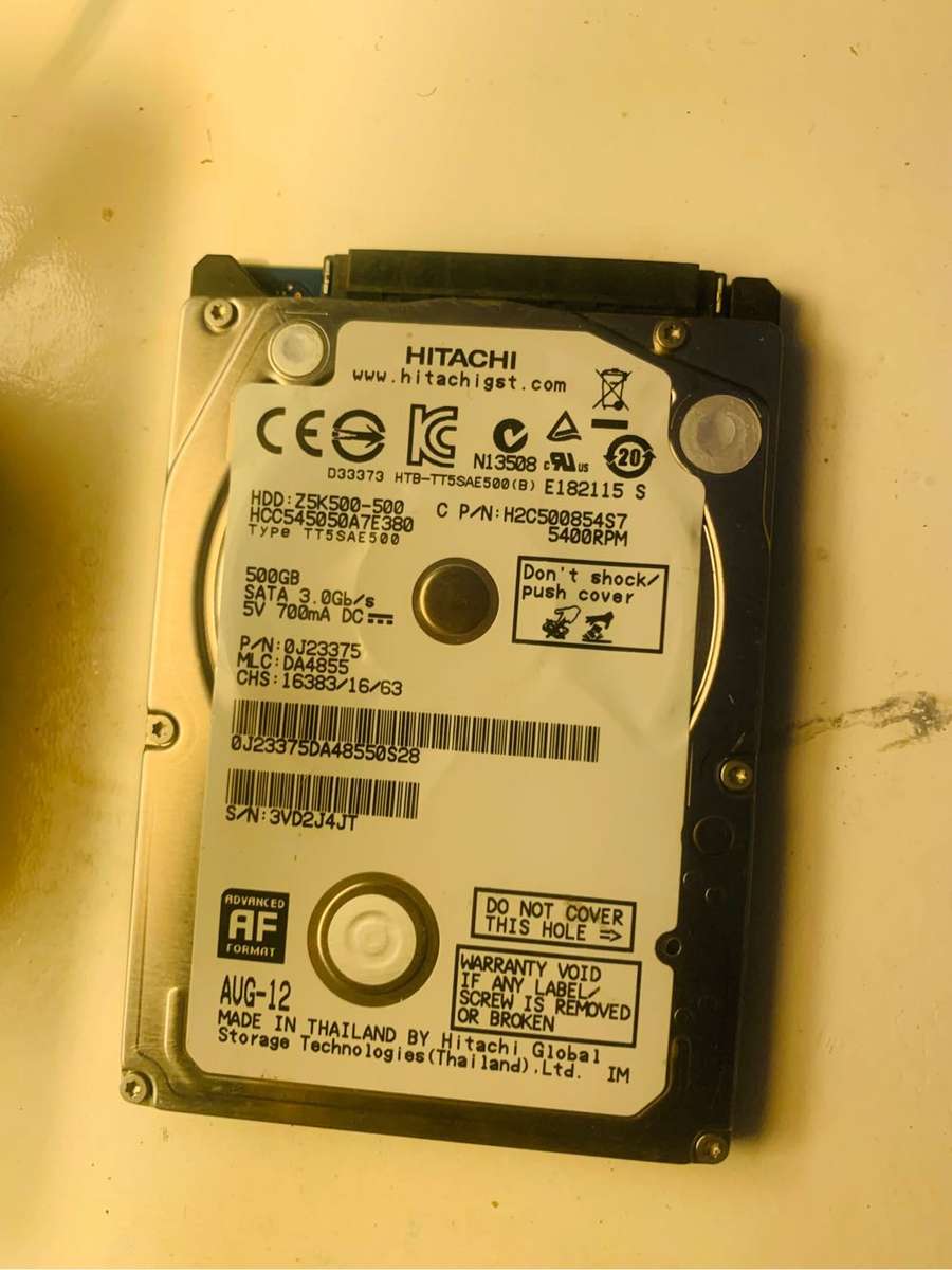 Hitachi 500gb hard drive