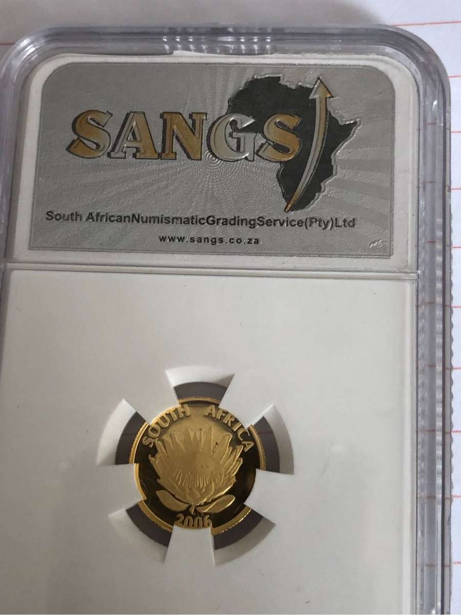 1/10th Desmond Tutu speech proof gold coin