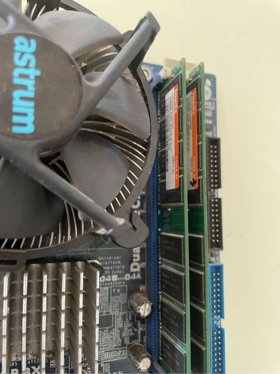 ASRock 775 Motherboard Combo**Been badly repaired**Sold as is