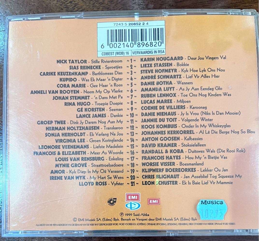 Die Beste Afrikaanse Album in die Wêreld  ooit - dubbel CD (CDBEST (WDB) 16)