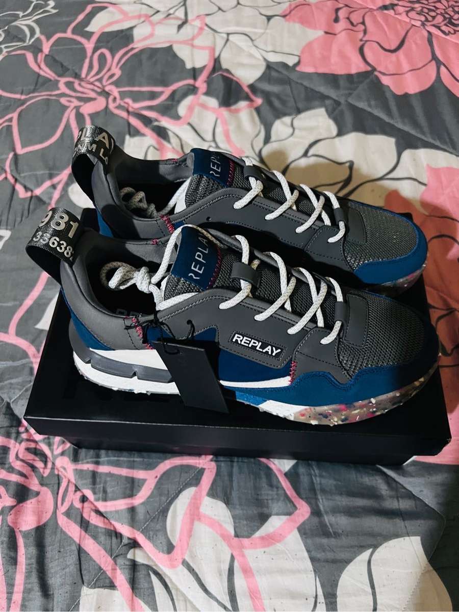 Replay field classic blue/gray sneakers