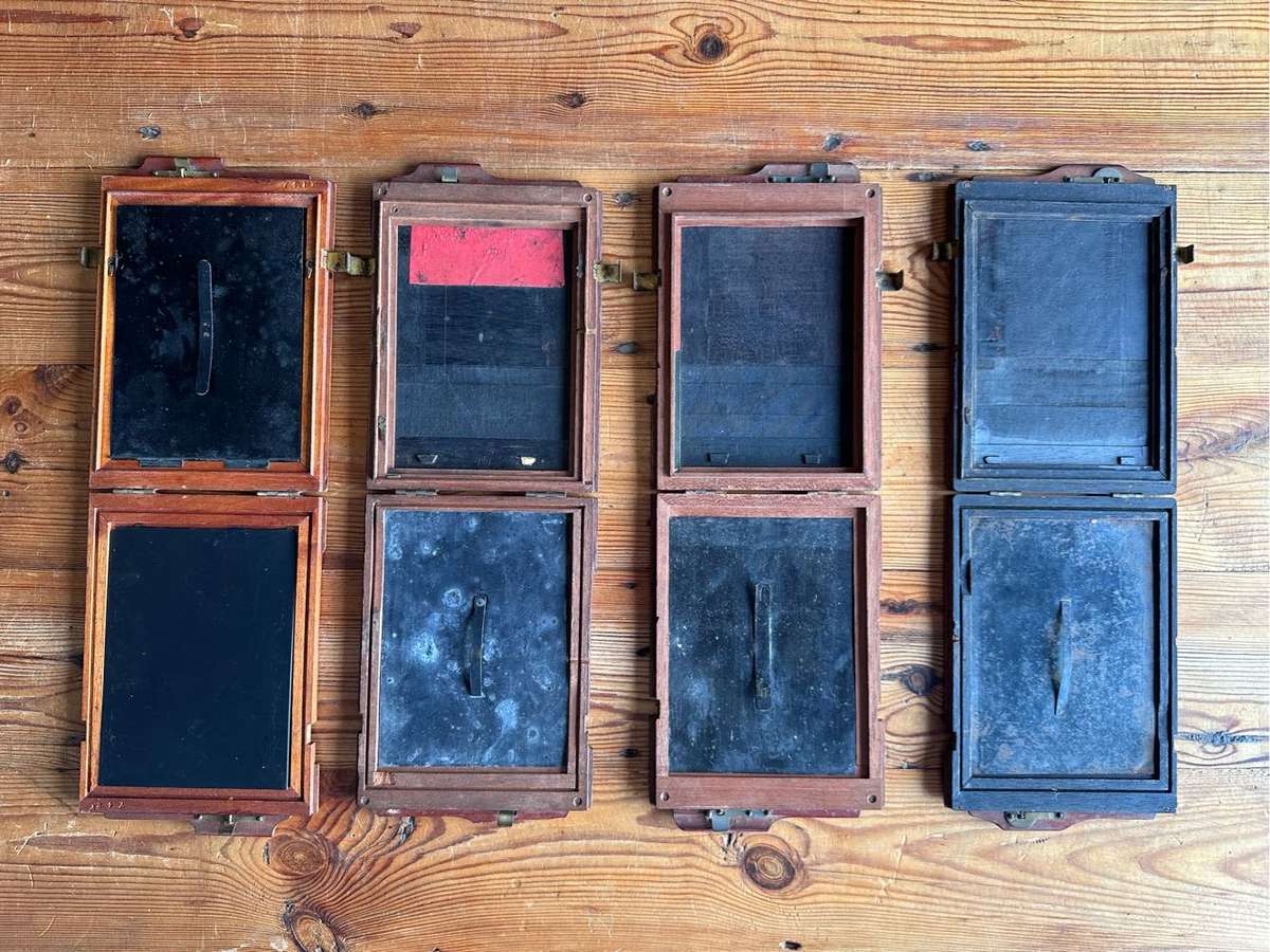 Antique Wooden Photographic Plate Holders