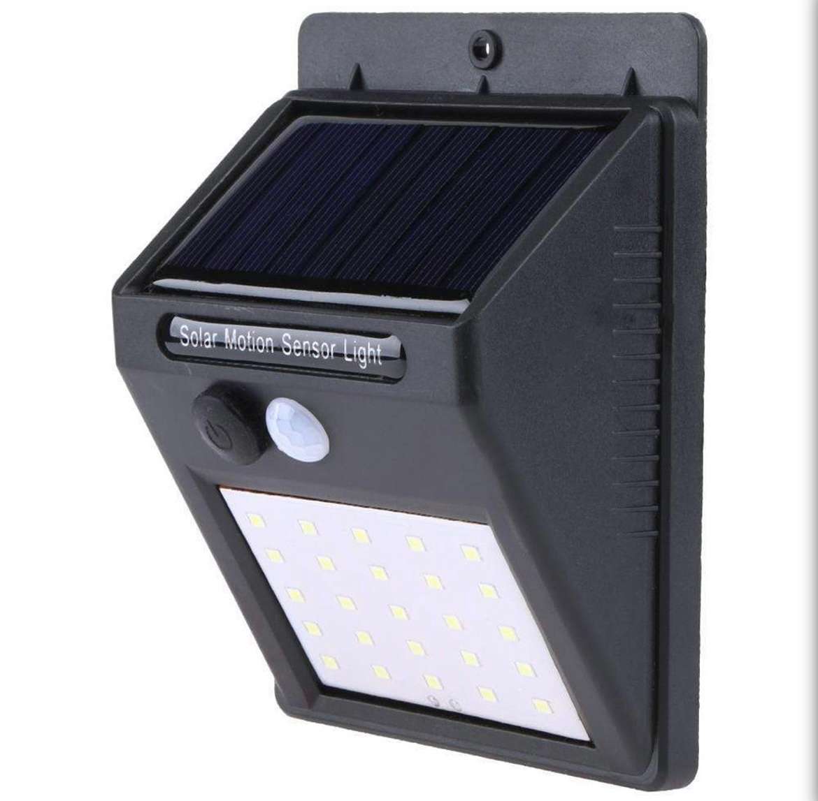 SOLAR POWERED LED WALL LIGHT with night sensors