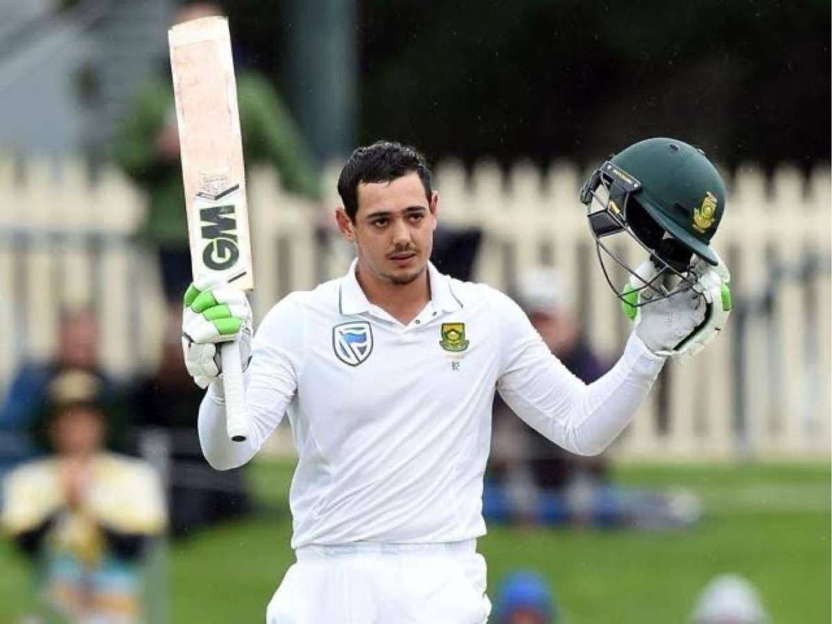 Cricket Photogaph Signed by Quinton de Kock