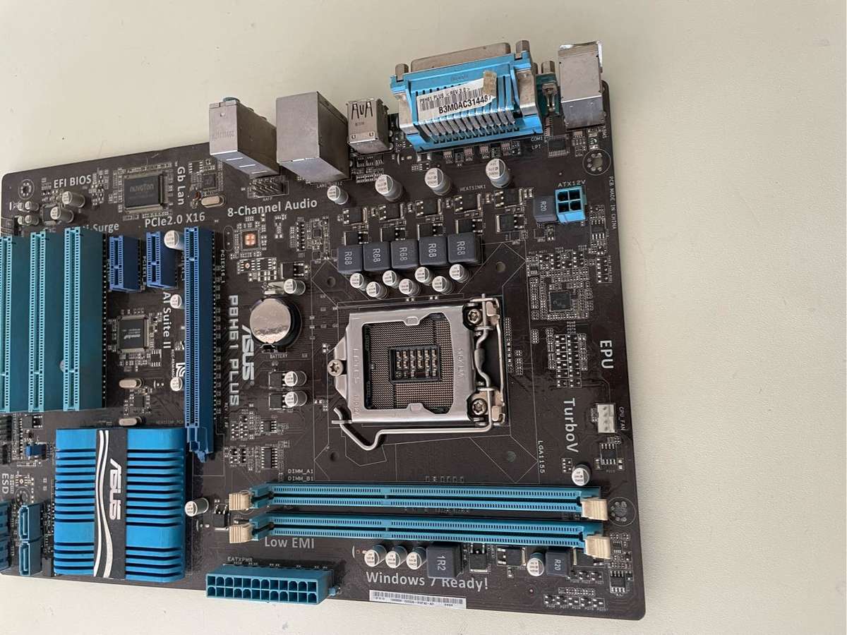 Asus P8H61 Plus Motherboard**For Parts Or repairs**