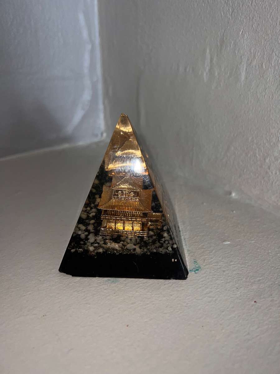 Japanese temple resin pyramid