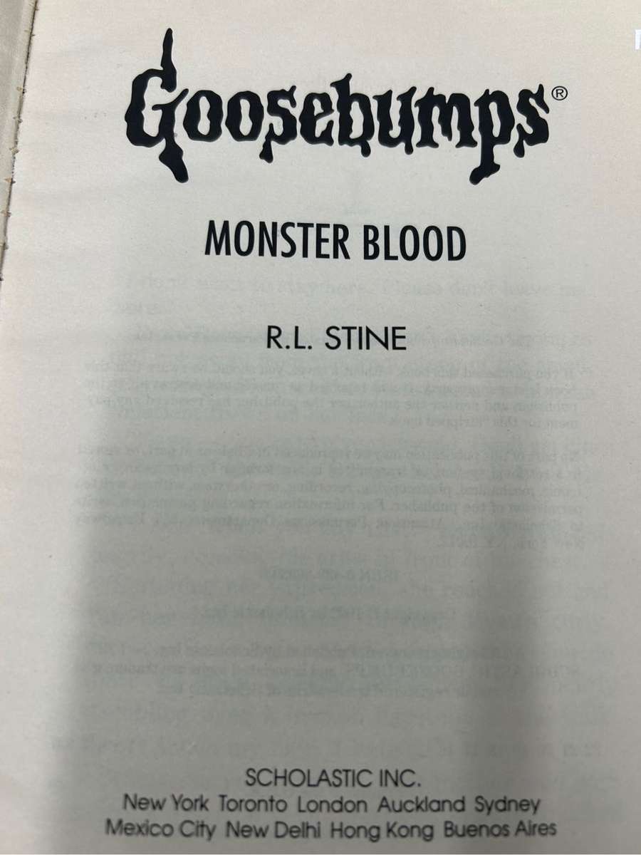 Goosebumps book bundle of 8