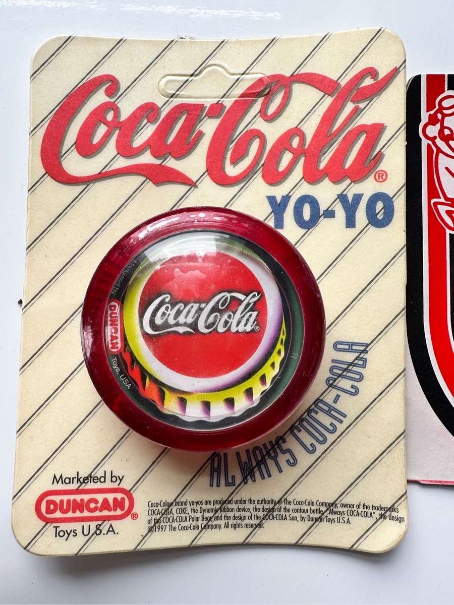 VINTAGE - GENUINE 1997 COCA COLA DUNCAN YOYO - ORIGINAL PACKAGING - VERY RARE & HIGHLY COLLECTIBLE