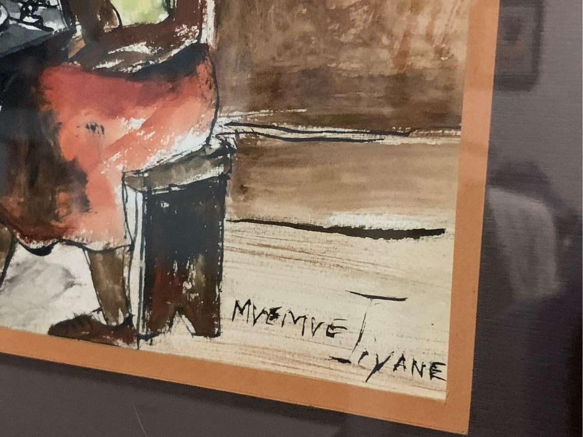 Mvemve Jiyane watercolour painting