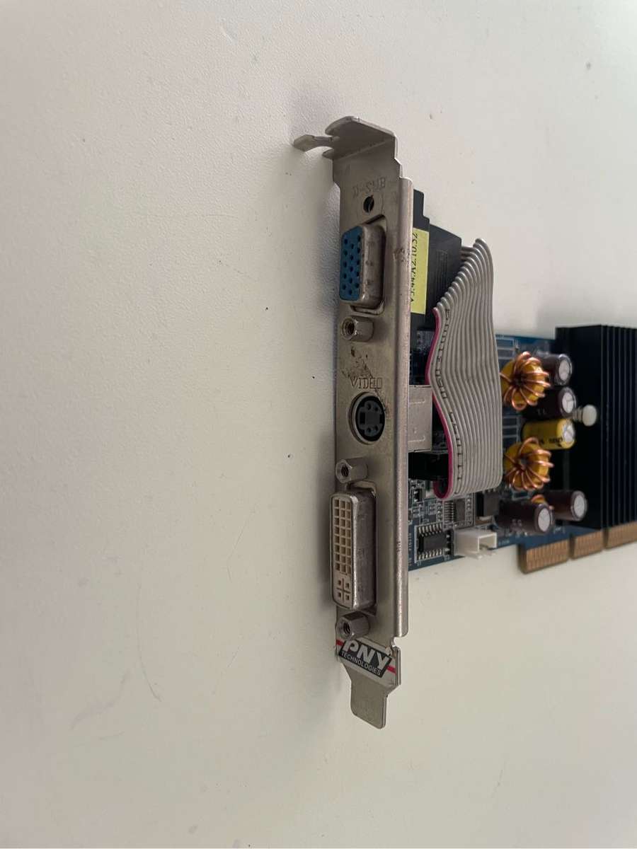 Rare AGP PNY Nvidia Geforce 6200 DDR2 256MB Graphics Card**Tested display only**