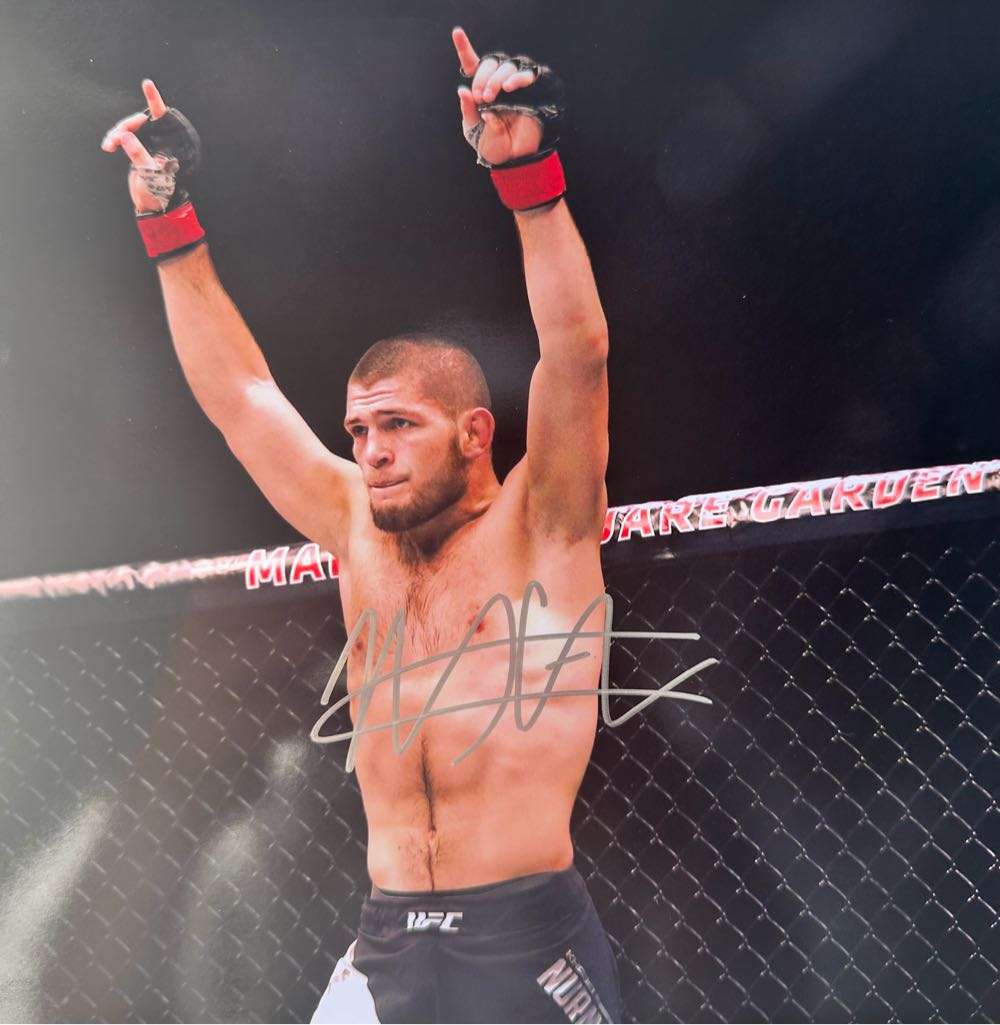 Authentic Autograph - Khabib Nurmagomedov - 100% Original