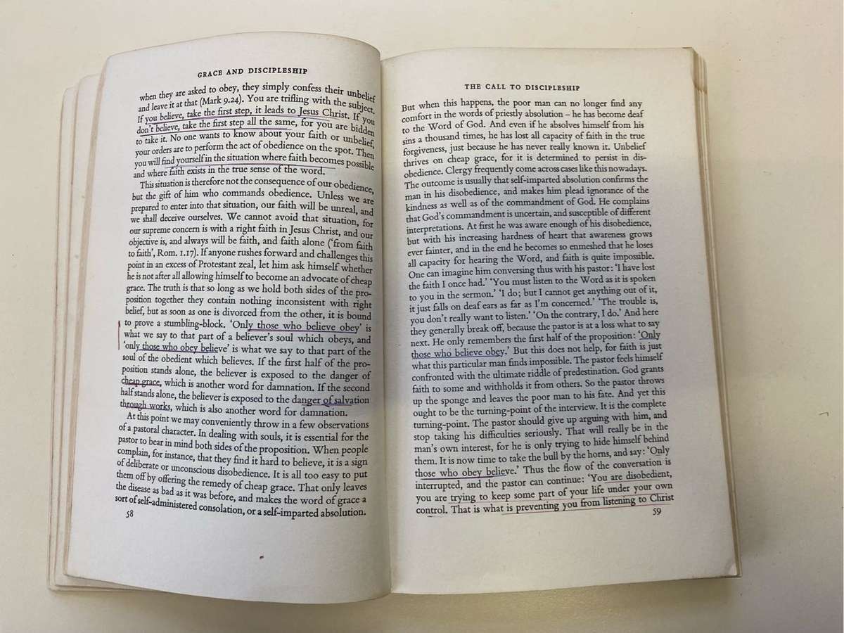 Cost of Discipleship - Dietrich Bonhoeffer