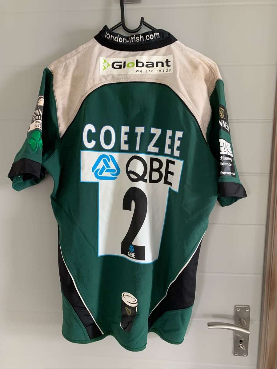 Danke coetzee london irish match worn jersey