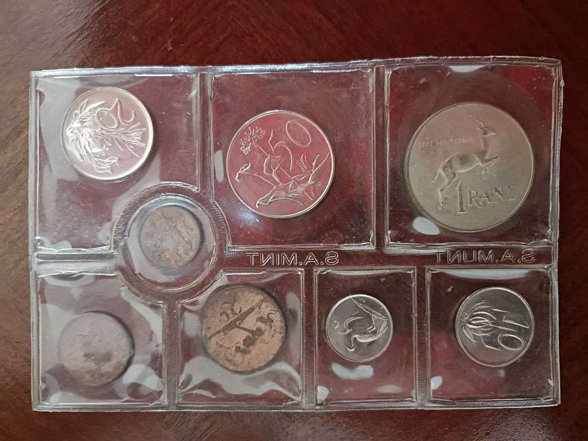 1976 South Africa Coin Set Uncirculated (1/2c - R1)