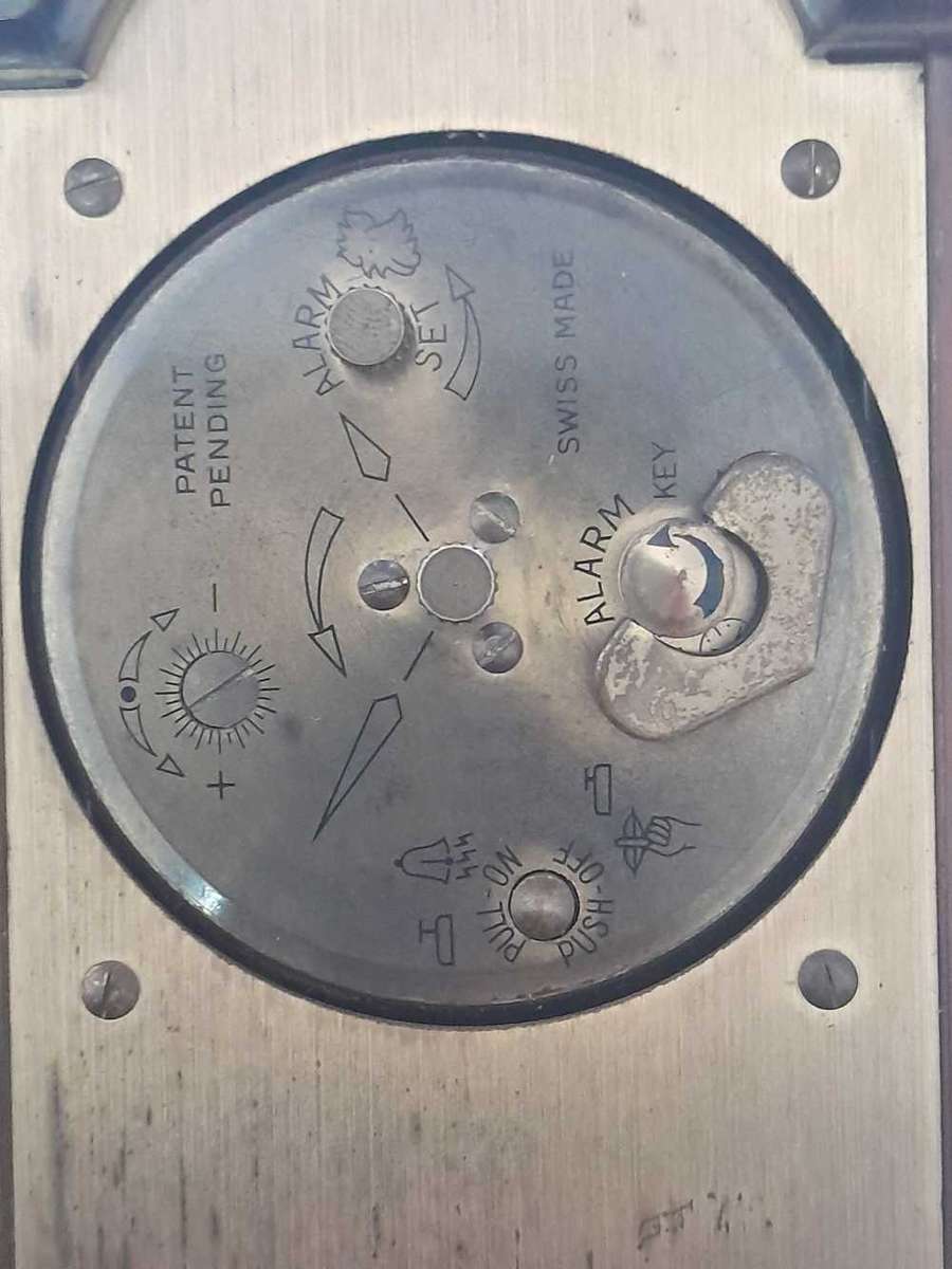 Swiza tempus fugit carriage alarm clock