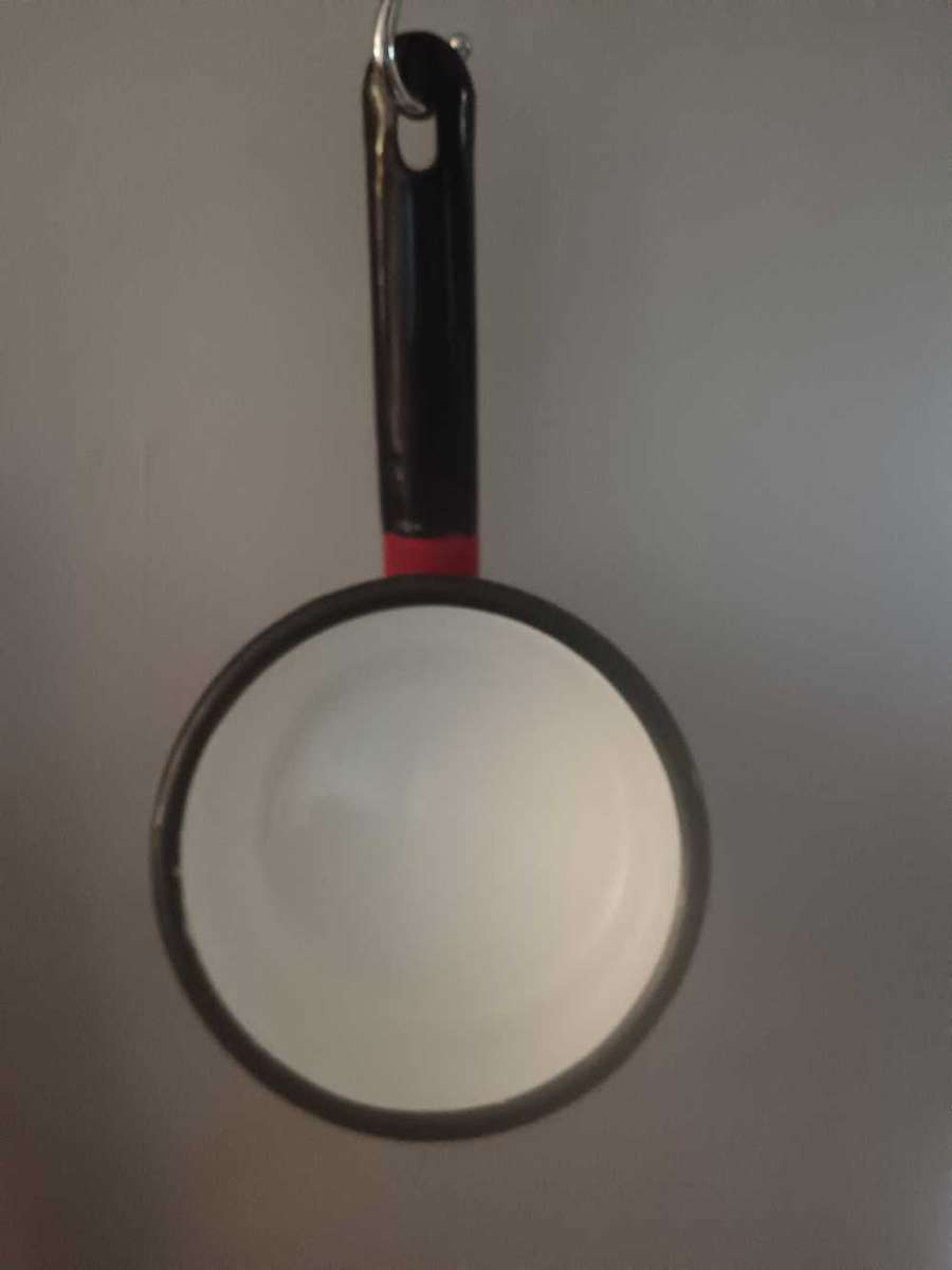 Red Enamel Saucepan Made in Poland