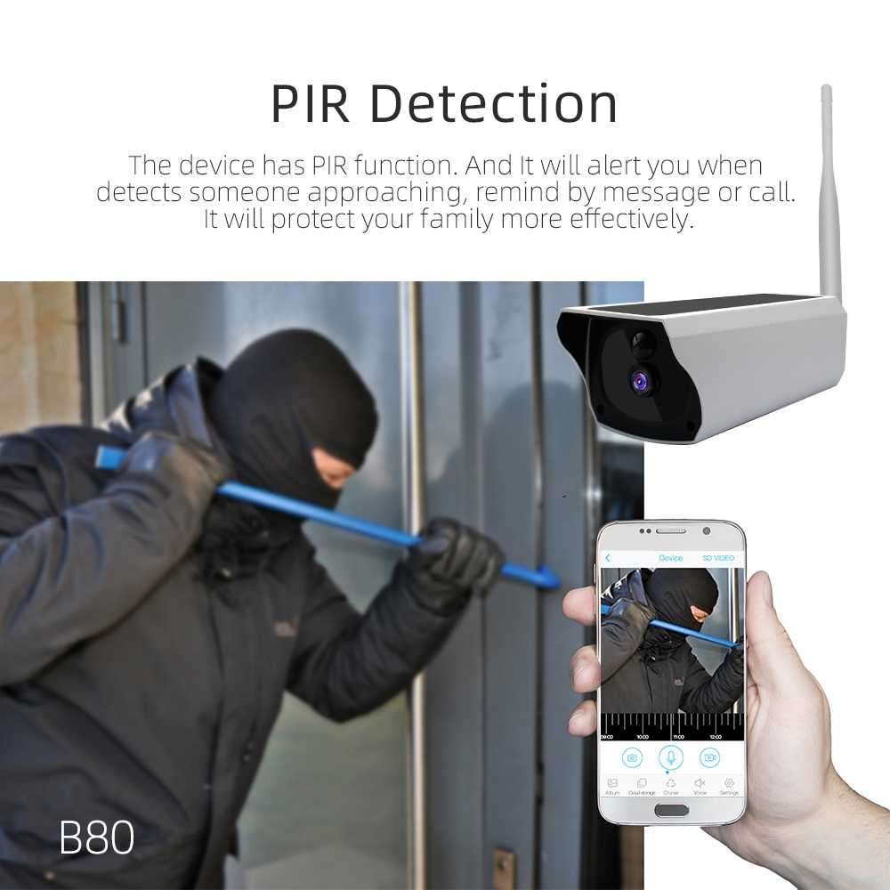 Low power solar wifi bullet camera