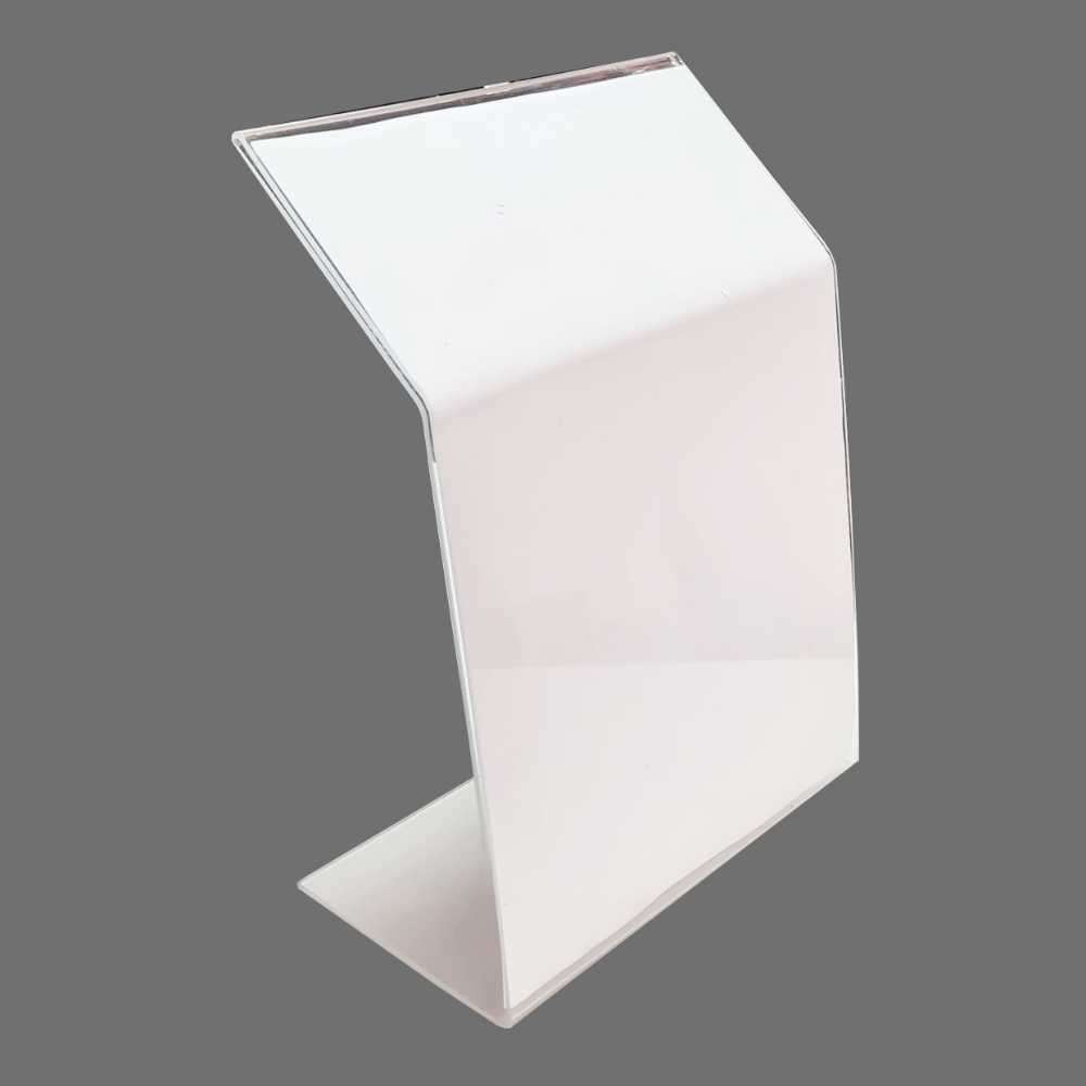 Curved/bent MENU HOLDER  A4 PORTRAIT. OFFICE. DESK. on stock, buy one or more.