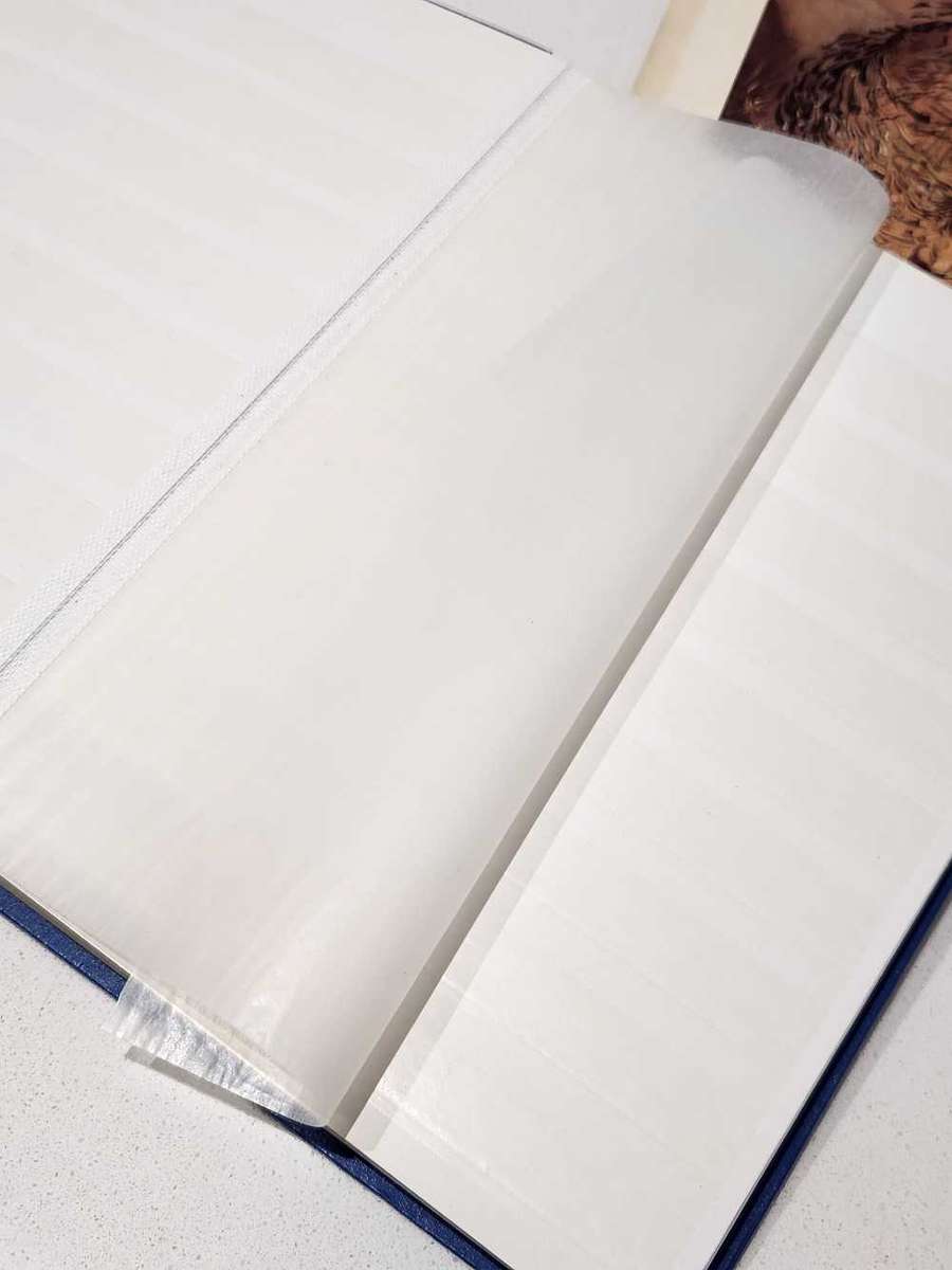 LIGHTHOUSE STOCK BOOK  16 WHITE 9-SLOT PAGES  SINGLE INTERLEAF  2nd HAND BUT NEAT