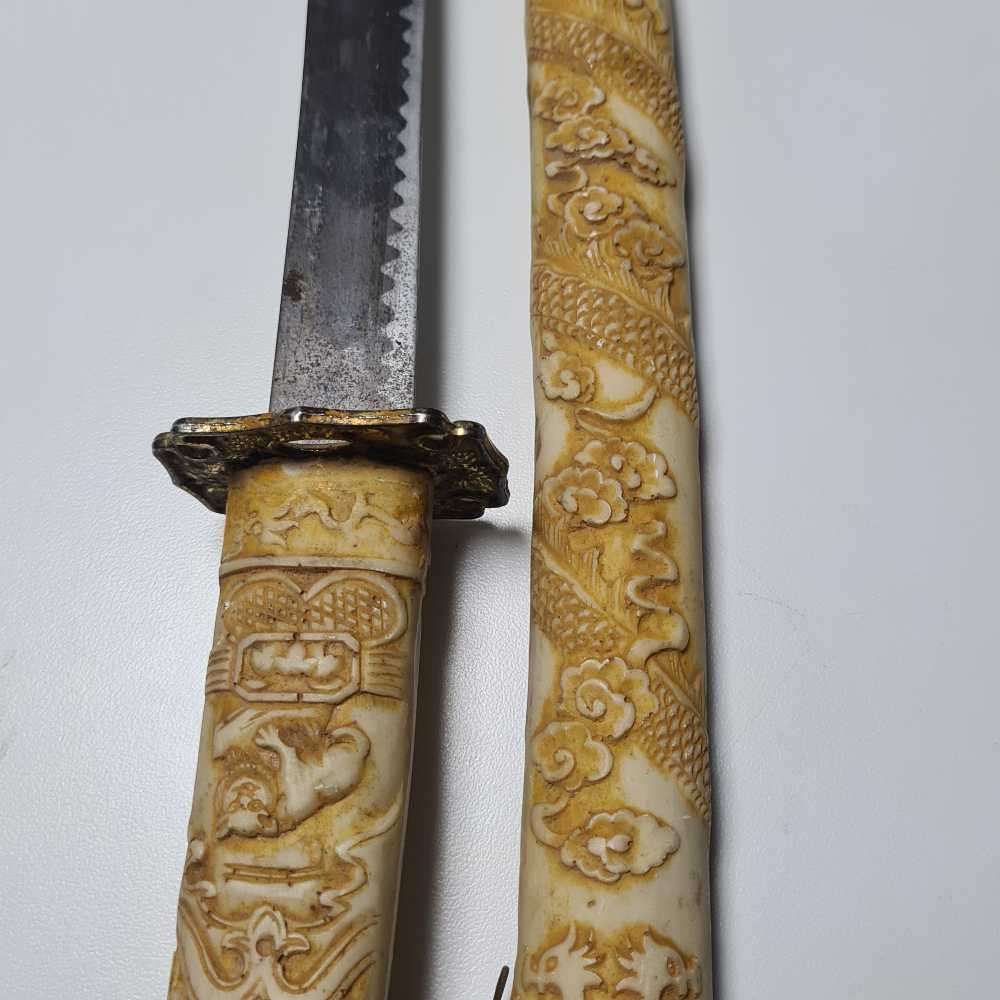 Japanese Katana sword in bone plate 800mm