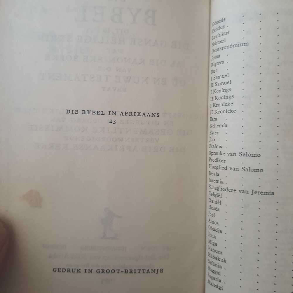 Die Bybel 1963 (23) in good condition book