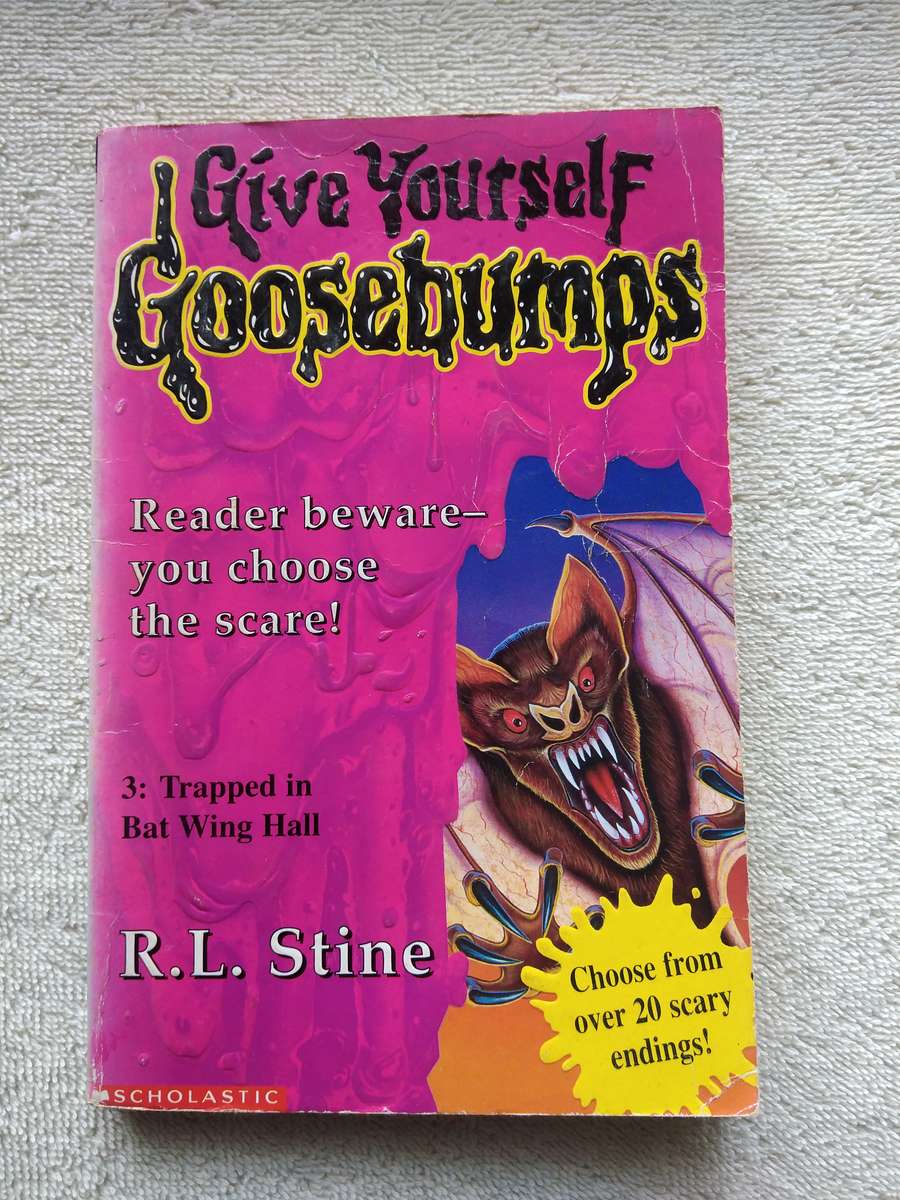 R. L. Stine Goosebumps Trapped in Bat Wing Hall