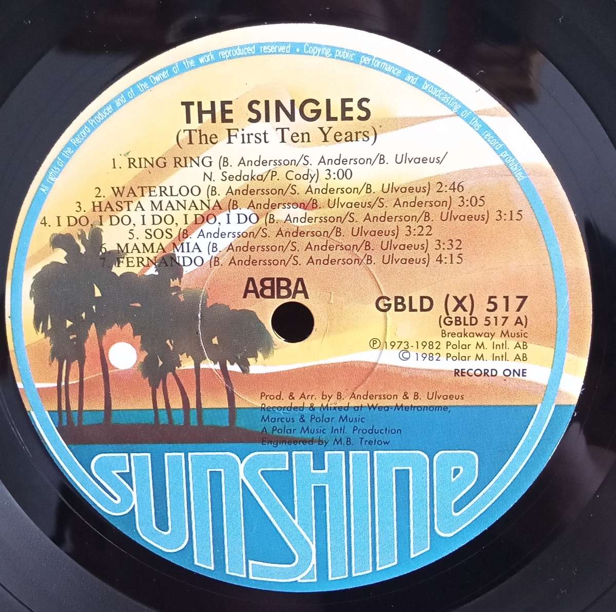 ABBA - THE SINGLES - DOUBLE ALBUM LP VINYL RECORD