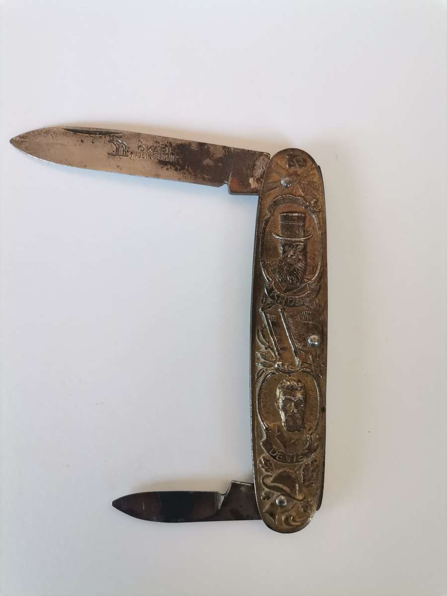 Antique Paul Kruger and General de Wet Pocket Knife