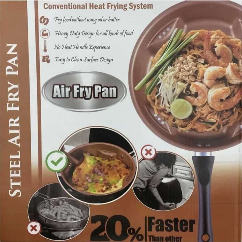 Modern Steel Air Fry Pan with Lid