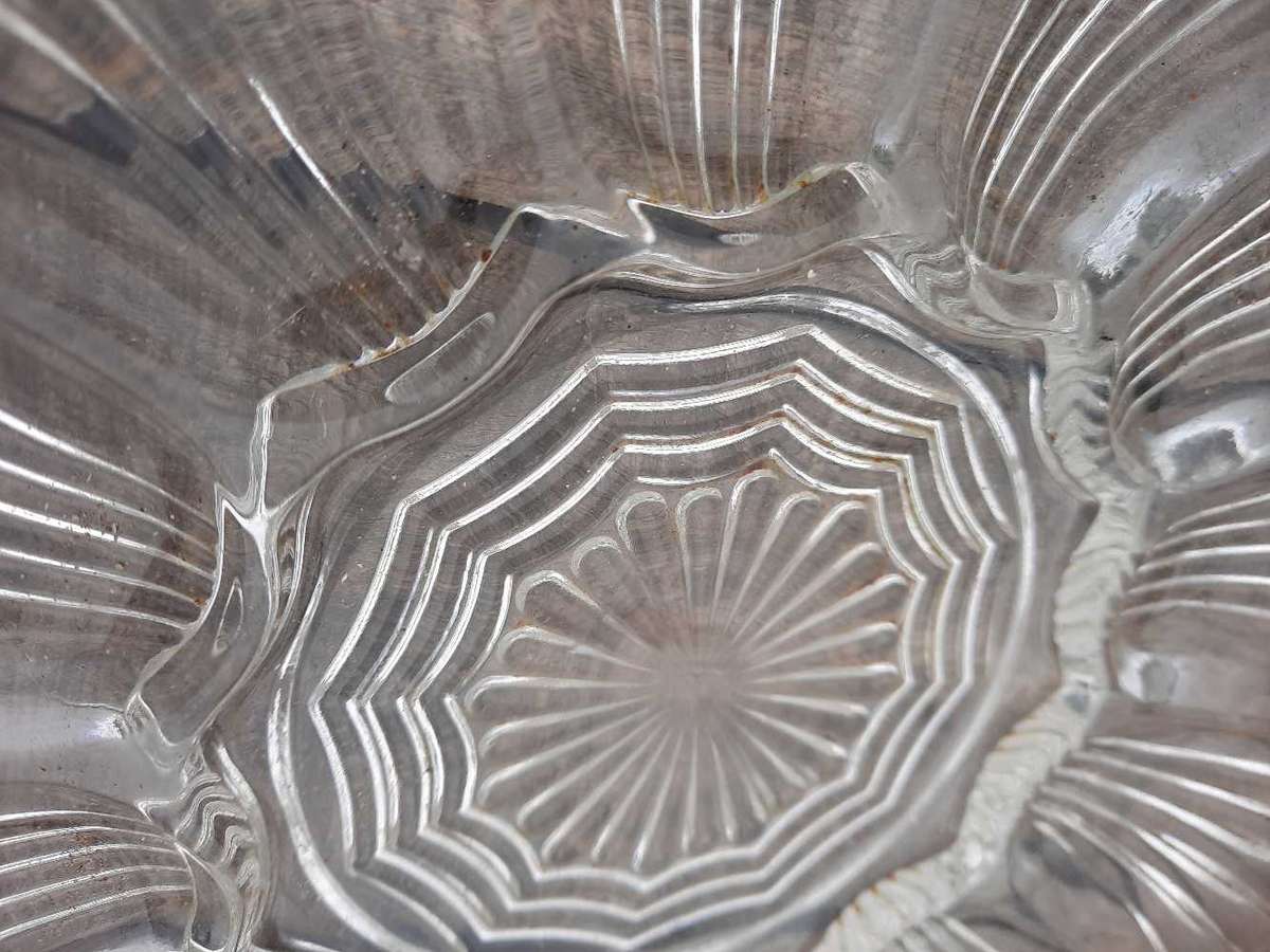 Vintage Crystal Glass Boiled Devil Eggs Plate