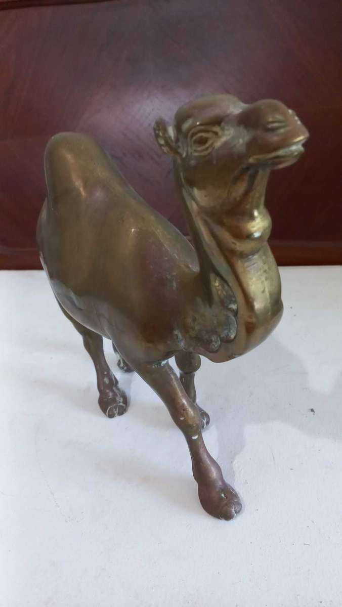 Vintage Large brass Camel animal ornament home decor