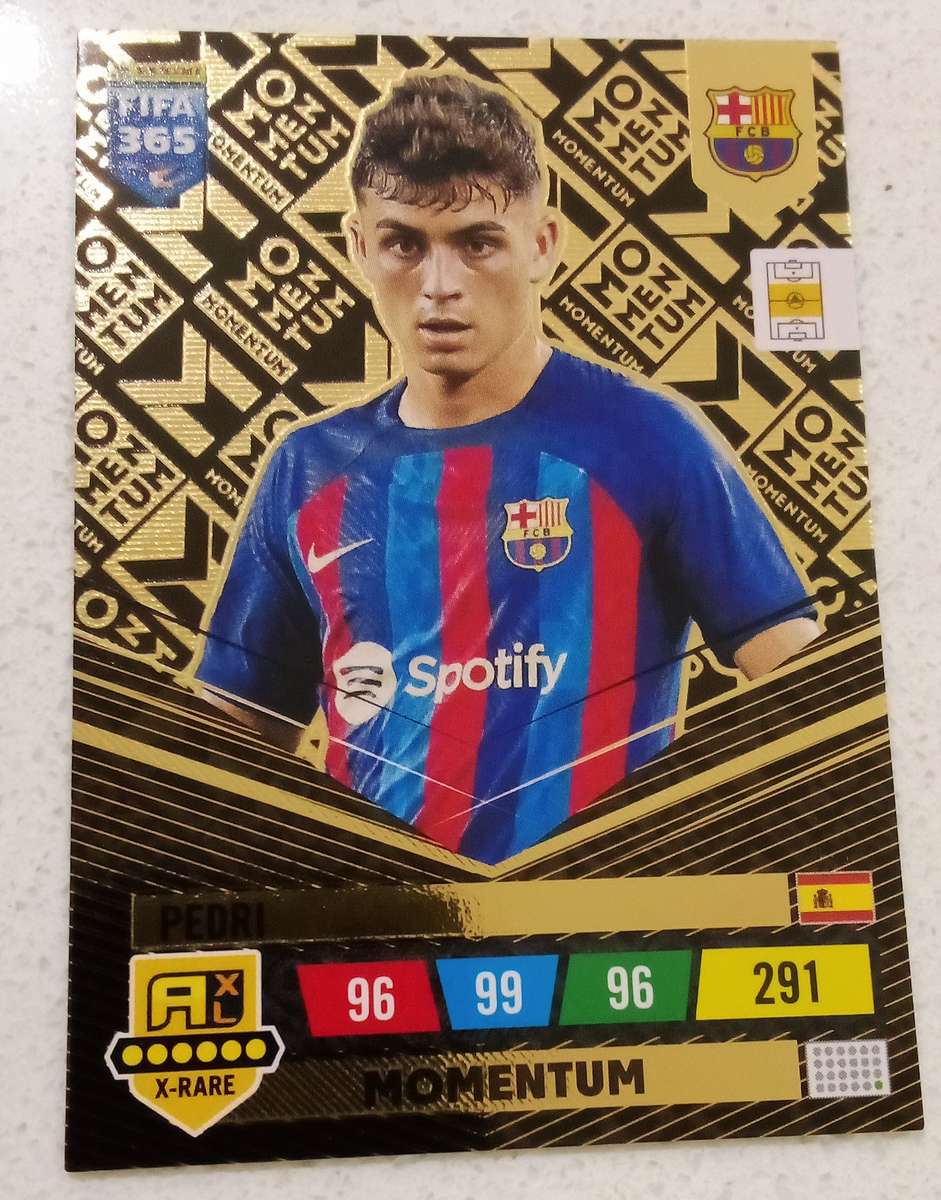 FIGA365 ADRENALYN XL XRARE MOMENTUM TRADING CARD - PEDRI
