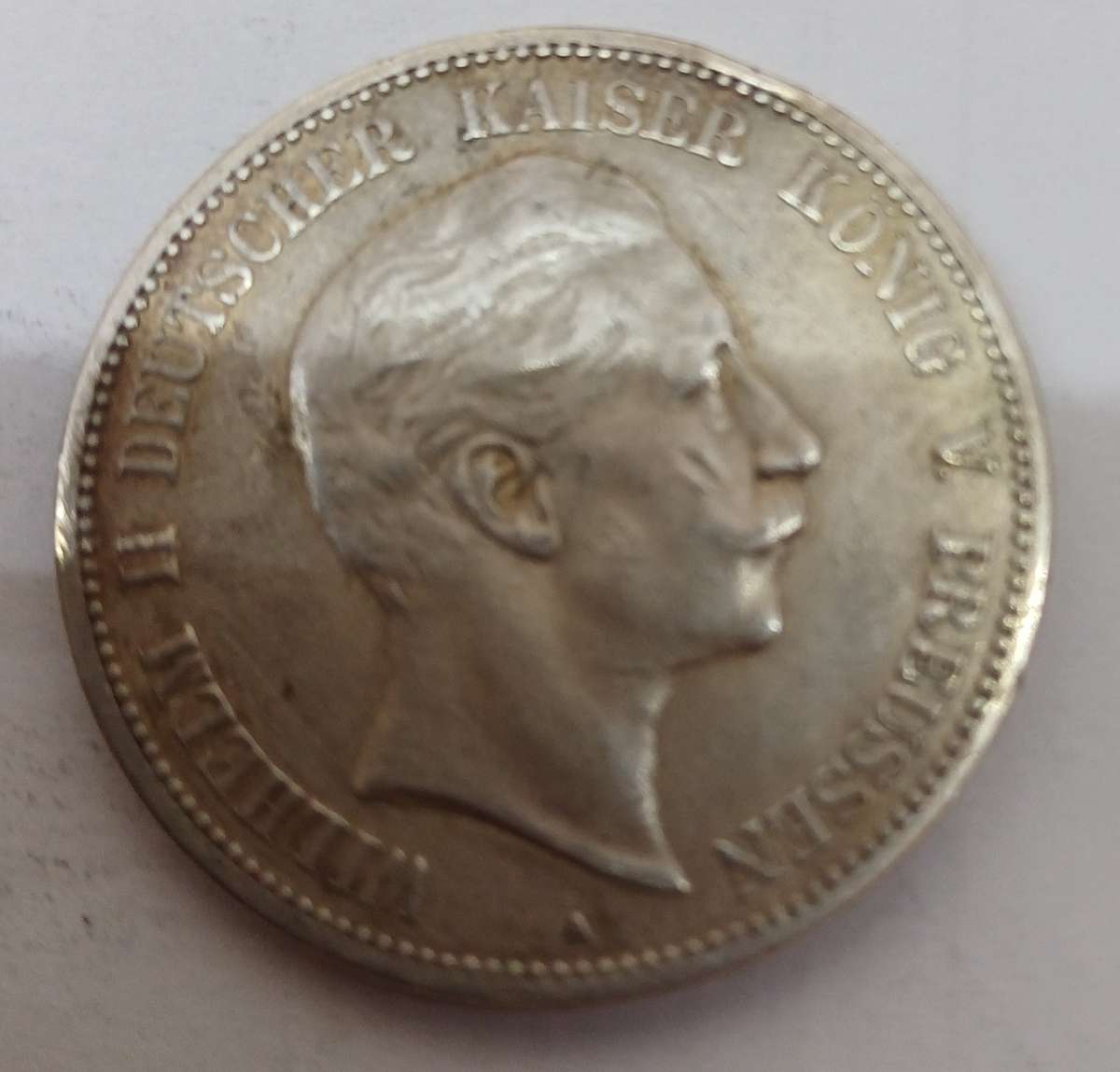 90% Silver 1899 Deutsches Reich  Funf Mark
