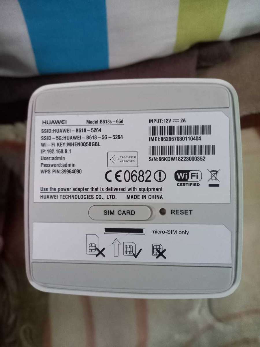 Huawei B618s-65d 4G LTE wifi router